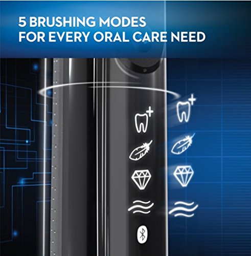Oral-B 7500 Electric Toothbrush with Replacement Brush Heads and Travel Case, Black