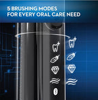 Oral-B 7500 Electric Toothbrush with Replacement Brush Heads and Travel Case, Black