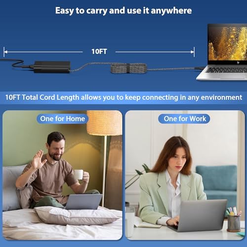 New Replacement for HP 90W 65W USB C Laptop Charger AC Adapter for HP Spectre x360,HP 904082-003 ADP-90FE TPN-DA08 904144-850 L45440-003 2LN85AA#ABA 2LN85AA USB-C Type C Laptop Power Cord Supply