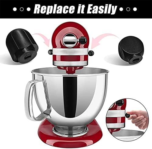 Speed Control Knob Replacement Part for KitchenAid Stand Mixer A Set of 2 Pieces Black Plastic New OEM Quality Lock Lever Knobs