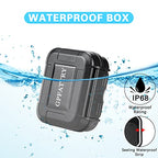 GPFATTRY 18 Pieces Set High Seal Waterproof Hearing Aid Case with Extractable Sponge, Drop-Proof, Shock-Proof and Crush-Proof Storage Box