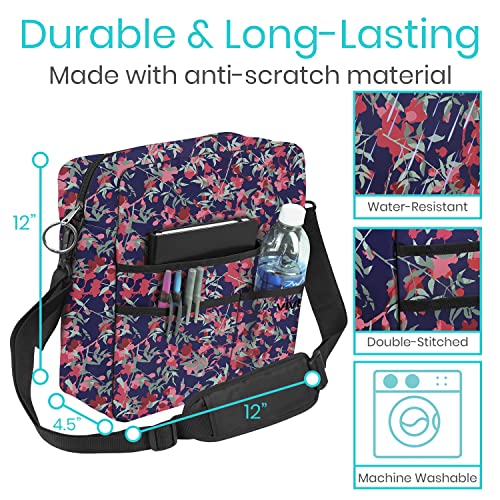 Vive Rollator Bag - Universal Travel Tote for Carrying Accessories on Wheelchair, Rolling Walkers, Transport Chairs, Mobility Scooters - Lightweight Handicap Medical Mobility Aid - for Women, Seniors