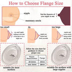 Flange 24mm Hands Free Milk Collection Cup Part Replacement, Breast Pump Accessories Silicone All-in-One Flange Inserts, Silicone Flange Milk Collector Cup BPA-Free Parts Replace(24mmx2)