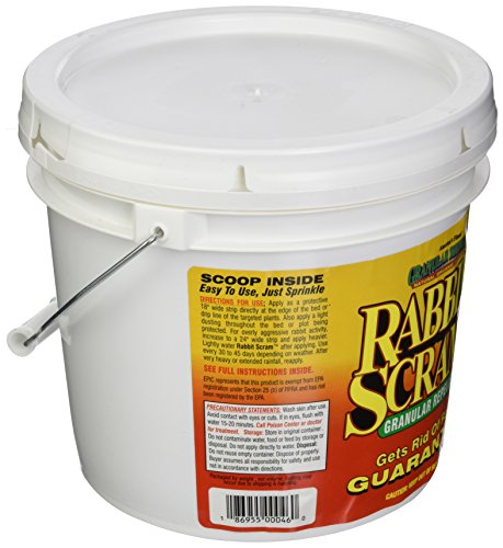 Enviro Pro 11006 Rabbit Scram Repellent Granular White Pail, 5.75 Pounds