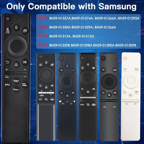 Replacement for Samsung Smart TV Remote,Voice Control Compatible with 2022 BN59-01385A,for Most 2018 to 2022 Smasung Crystal UHD QLED The Frame QLED 4K 8K Smart TVs
