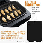 Air Fryer Liner Accessories for Ninja Foodi XL Smart FG551 6-in-1 Indoor Grill, Reusable Heat Resistant Mat for Air Fryer, Ninja Foodi Accessories, Easy Clean Replacement for Parchment Paper