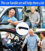 KOUNATSURI Car Door Handle for Elderly Car Handle Assist Support Handle Multifunction Handle for Elderly and Handicapped(Blue)