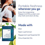 YUNI Beauty Large Body Wipes (Peppermint Citrus, 30 Count) Super Soft Moist Showerless Wipes that Cleanse & Deodorize - On-the-Go No Rinse Body Cleanser - Biodegradable Individually Wrapped Wipes for Travel or After Workout