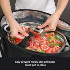 Insulated Slow Cooker Carrying Bag - Travel Bag Carrier Compatible with Ninja Foodi Possible Cooker Pro MC1000, MC1001 - Multi Cooker Carry Bag Accessories Fit From 8.5 Qt To 10 Qt Slow Cooker