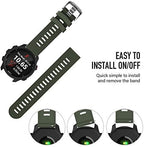 NotoCity Replacement Bands for Garmin Forerunner 245/55, Galaxy Watch 5/4, Vivoactive 3/5 - 20mm, Multiple Colors