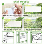 LFSYS 100 Pack Window Fly Traps, Fruit Fly Traps for Indoors, Fly Paper Sticky Strips, Fly Traps for Indoors Bug Catcher Clear