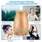 Diffuserlove Essential Oil Diffuser 200ML Aroma Diffuser Mist Humidifiers with 7 Color LED Lights, Auto Shut-Off Function for Bedroom Office Room House