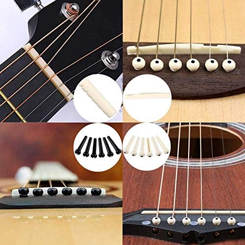 66PCS Guitar Accessories Kit, Acoustic Guitar Changing Tool, Including Acoustic Strings, Guitar Picks, Capo, String Winder&Cutter, Tuner, Guitar Bones,for Guitar Players and Guitar Beginners