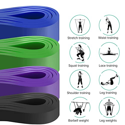 Alllvocles Resistance Band, Pull Up Bands, Pull Up Assistance Bands, Workout Bands, Exercise Bands, Resistance Bands Set for Legs, Working Out, Muscle Training, Physical Therapy, Shape Body, Men Women