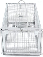 2-Pack H&B Rat Trap,Mouse Traps,Humane Live Animal Trap Cage,12.7X6.6 X5.2inch,Work for Indoor and Outdoor,Catch and Release Stray Cats,Squirrels and Rodents,Small(Silver)