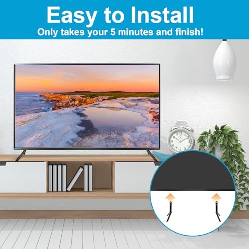 Tv Legs Stand for Samsung - Tv Mount,Tv Stand Base,Tv Legs Replacement, Applies to UN50TU7000FXZA UN50TU700DFXZA UN55TU7000FXZA UN55TU700DFXZA UN55TU8000FXZA UN58TU7000FXZA Models