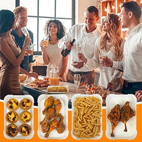 Air Fryer Disposable Paper Liner for Ninja Dual,100PCS Air Fryer Liners Rectangle 8.6x 5.5'', Air fryer Parchment Liners for Ninja DZ201 DZ401, Ninja Foodi Dual Air Fryer Accessories Baking Paper