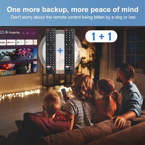 【 2 Pack 】 Universal for All Hisense TV Remote, Replacement Compatible for All Hisense 4K LED HD UHD Smart TVs