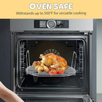 Steam and Roast Rack Compatible with Ninja Foodi Possible Cooker Pro 8.5 Quart MC1000,MC1001,MC1010 Slow Cooker Crock,Stainless Steel Ninja Possible Cooker Pro Accessories with Silicone Feet & Handles