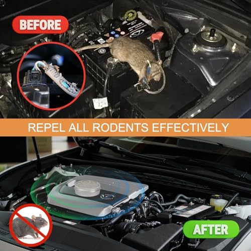 Dark Master 6 Pack Rodent Repellent for Car Engines, Mighty Peppermint Oil to Repel Mice and Rats,Environmentally Friendly and Humane Mouse Trap for Car Engines,House (Mint)