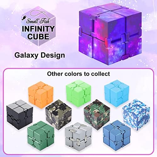 Infinity Cube Sensory Fidget Toy, Sensory Tool EDC Fidgeting Game for Kids and Adults, Cool Mini Gadget Best for Stress and Anxiety Relief, Unique Idea That is Light on The Fingers and Hands