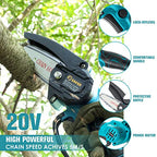 Saker Mini Chainsaw,Portable Electric Chainsaw Cordless,Handheld Chain Saw Pruning Shears Chainsaw for Tree Branches,Courtyard,Household and Garden(SAKER Mini Chainsaw + 1 Battery)