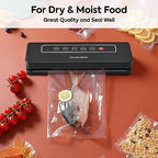 Food Saver Vacuum Sealer Machine,80 Kpa Powerful Suction,5-in-1 Automatic Compact Vacuum Food Preservation System,Easy to Operate, Suitable for Middle-Aged and Elderly People.