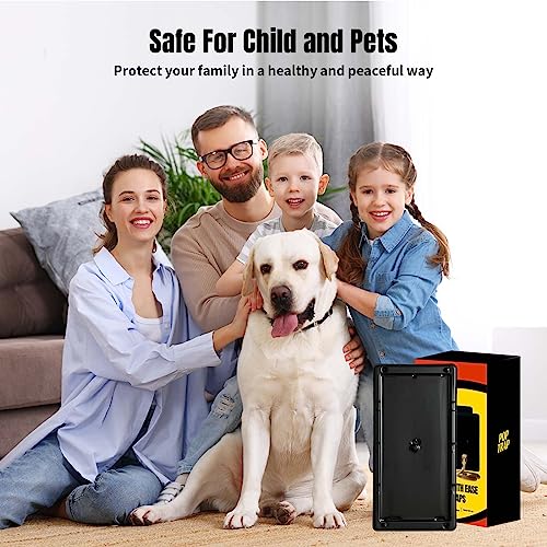 POPTRAP Rat Trap Heavy Duty & Large - 24 Pack, Super Sticky Mouse Trap with Ultra-Strong Glue, Mouse Glue Trap with Scent of Peanut Butter for Indoor & Outdoor, Non-Toxic & Long-Lasting