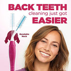 GUM Proxabrush Go-Betweens - Moderate, Interdental Brushes Between Teeth, Dental Picks for Plaque Removal, Safe for Braces & Dental Devices, 10ct (4Pk)