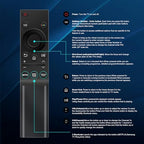 for Samsung TV Remote Control Replacement - Universal Smart Remote Compatible with All Samsung Smart TVs (2010-2024 Models) QLED UHD 8K 4K HDR LED Curved LCD Frame TV
