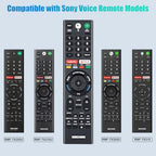 Replacement for Sony Bravia TV Remote with Voice Control, for Sony RMF-TX300U 4K Smart HDTV XBR-49X800E XBR-55X800E XBR-55X850D XBR-65X850E XBR-85X850D XBR-43X800E XBR-65X930D XBR-75X850E XBR-75X940D