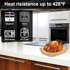 Air Fryer Liners 200pc, Disposable Air Fryer Paper Liners High Temperature Resistant, Rectangle Air Fryer Parchment Liner 9Qt, Airfryer Liner Baking Paper for Ninja DZ201, Air Fryer Accessories