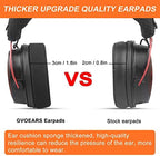 Upgraded Replacement Earpads Cushions for HyperX Cloud/Alpha, Audio Technica M50X/M40X, Turtle Beach Stealth 400/600 & More - Ear Pads with Breathable Mesh Fabric/Added Thickness/Memory Foam