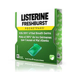 Listerine Freshburst Pocketpaks Portable Breath Strips, Dissolving Breath Freshener Strips Kill 99% of Germs that Cause Bad Breath, Portable for On-the-Go, Minty Flavor, 12 x 24-strips