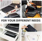 BAGAIL 4 Set/6 Set/8 Set Compression Packing Cubes Travel Accessories Expandable Packing Organizers(Black ClothPattern 4 Set)
