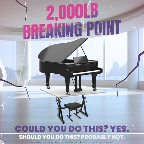 Liquid Stands Piano Keyboard Stand and Bench Set - Portable Heavy Duty Digital Piano Stand for 54-88 Key Electric Pianos & Adjustable Bench, Chair, Stool, Seat - Sturdy Keyboard Music Accessories