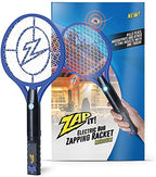 ZAP iT! Electric Fly Swatter Racket & Mosquito Zapper - High Duty 4,000 Volt Electric Bug Zapper Racket - Fly Killer USB Rechargeable Fly Zapper Indoor Safe