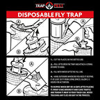 8 Pack Big Bag Fly Bag Trap - Fly Bags Outdoor Disposable Fly Trap Bag - Fly Trap Disposable Horse Fly Traps Outdoor - Fly Trap Bags Outdoor Disposable Hanging Net Fly Traps Large Disposable Fly Traps
