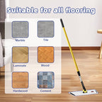 6 Pack Upgraded Microfiber Mop Pads for Rubbermaid Commercial 18 Inch Mop and 17 Inch Mop, Reusable Wet & Dry Commercial Cleaning Mop Refill Replacement Head for Multi-Surface Floors, Without Handle