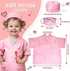 Dentist Kit for Kids with Pretend Teeth, Dental Accessories and Dress Up Costume - Kids Dentist Kit Play Set - Pretend Play Gift for Kids Toddlers Ages 3 4 5 6 Year Old for Role Play