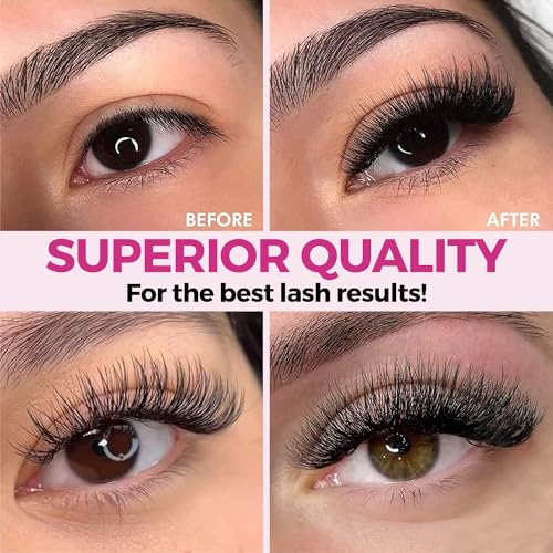 Lady Black Eyelash Extension Glue 5ml 3-4s Drying Time 5-6 Weeks Retention Sky Eyelash Glue Black Lash Glue for Eyelash Extensions Pegamento De Pestañas (PROFESSIONAL USE ONLY)