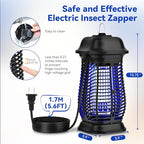 Bug Zapper Outdoor, Mosquito Trap for Indoors with Powerful 20W Bulb, Waterproof Fly Zapper, Electric Mosquito Killer for Home, Backyard, Patio (20, Volts)