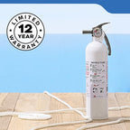 Kidde Mariner 10 Marine Fire Extinguisher for Boats & Watercrafts, 10-B:C, 4 Lbs., Coast Guard Approved, Strap Bracket (Included), White
