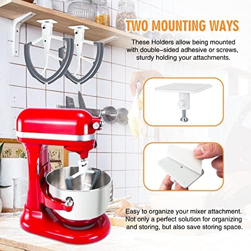 Flex Edge Beater for KitchenAid 6 QT Bowl-Lift Stand Mixer with 2 Kitchen Accessories, Flat Beater Paddle with Flexible Silicone Edges Bowl Scraper, Kitchen Aid Mixers Accessories