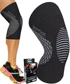 PHYSIX GEAR Knee Support Brace - Premium Recovery & Compression Sleeve for Meniscus Tear, ACL, MCL Running & Arthritis - Best Neoprene Stabilizer Wrap for Crossfit, Squats & Workouts -Single Grey XL