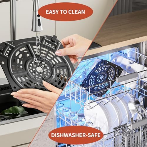Air Fryer Replacement Tray for Ninja AF141, Air Fryer Accessories, Non-Stick Grill Pan for Ninja AF141, Dishwasher-Safe Replacement Parts