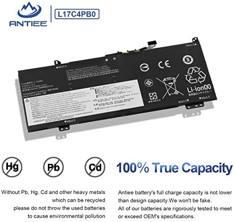 ANTIEE L17C4PB0 Laptop Battery Replacement for Lenovo Flex 6-14IKB 14ARR IdeaPad 530S-14ARR 530S-15IKB 530S-14IKB Series L17M4PB0 L17M4PB2 L17C4PB2 5B10Q16066 5B10Q22883 5B10Q16067 7.68V 45Wh 5928mAh