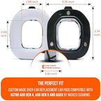 WC Freeze A50 - Cooling Gel Replacement Earpads for Astro A50 Gen 4, Gen 5 and A50X Only, Made by Wicked Cushions, Improved Durability, Thickness and Sound Isolation | 90's White