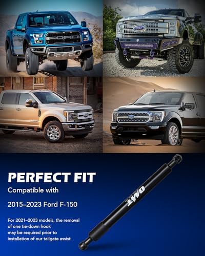 Orion Motor Tech Compatible with 15-23 F150 Tailgate Assist Accessories, Truck Tail Gate Lift Assist Tailgate Shock Compatible with Ford F150 2015 2016 2017 2018 2019 2020 2021 2022 2023