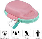 co2CREA Hard Carrying Case Replacement for JBL Clip 5 Waterproof Portable Mini Speaker (Pink Case)